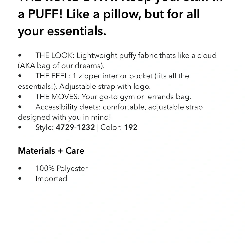 NWOT OFFLINE by Aerie Puff Love Mini Tote Resort Red - Picture 11 of 11